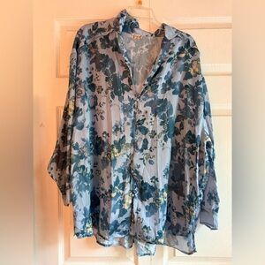 Anthropologie Silk Pajama set : Large